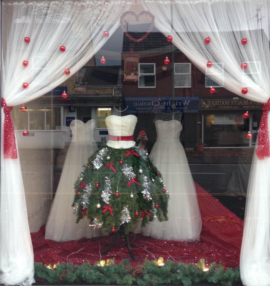 Beautiful Bridal Boutique Christmas Window Displays - Business - Bridal  Buyer