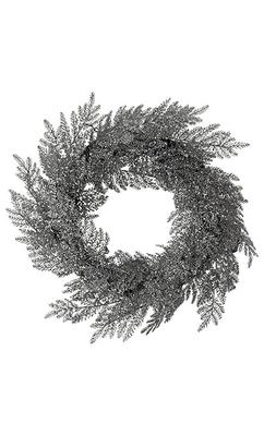 Silver Glitter Wreath - Marks and Spencer