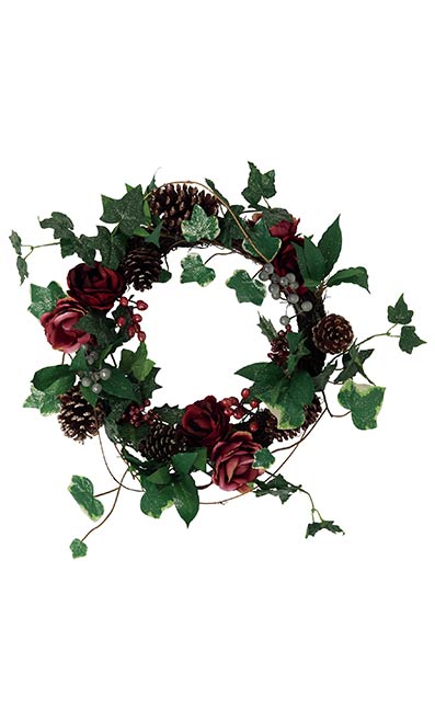 Plum Floral Wreath - Marks & Spencer
