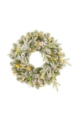 Snowy Derry Wreath - Homebase