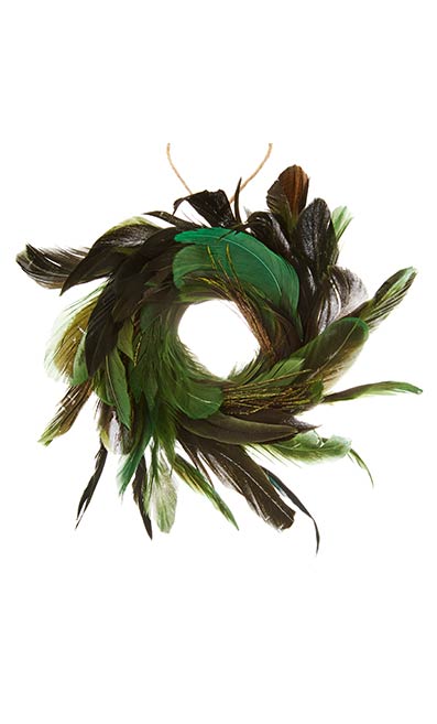 Green Feather Wreath - John Lewis