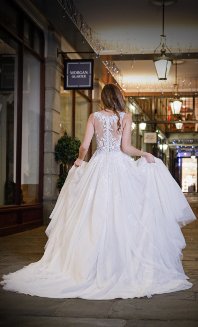 Catherine Parry's Isabella wedding dress from back