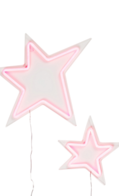 Pink Neon Star Duo