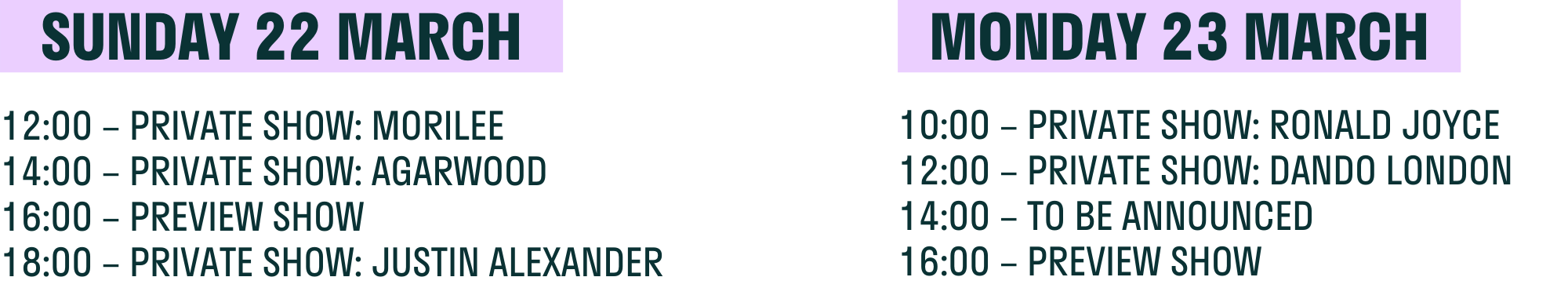 TIMETABLE TIMETABLE