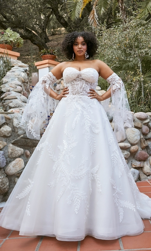 Casablanca Bridal 2455 Mae Wedding Dress Off the Shoulder A Line