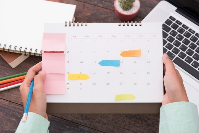 Creating a content calendar