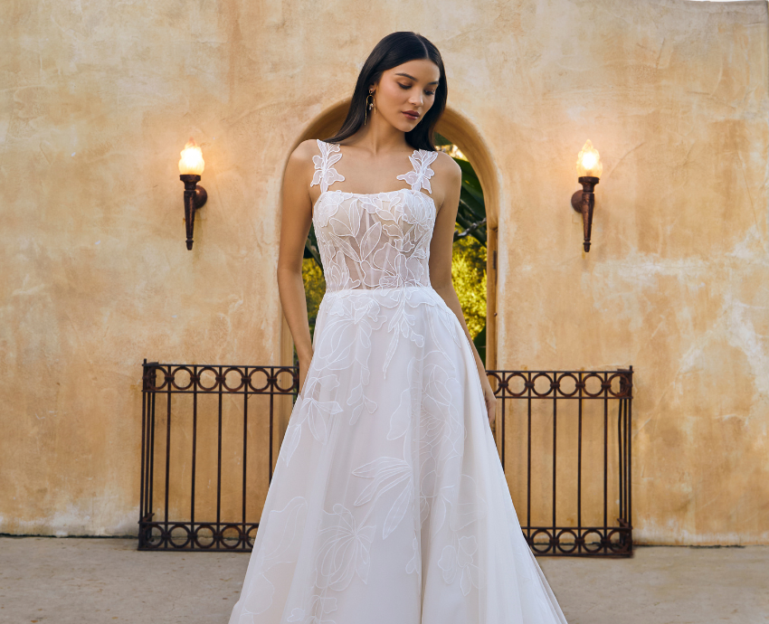 Destination wedding dress Cordelia gown from Casablanca&rsquo;s Beloved line