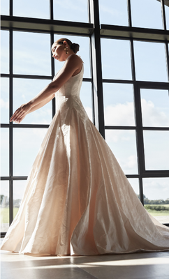 Bella was inspired by the resurgence of the drop waist