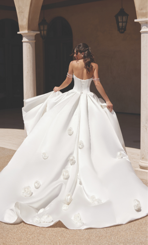 A dramatic ballgown from Val Stefani