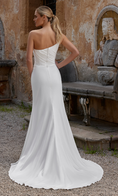 The style accentuates natural curves, creating a striking hourglass shape