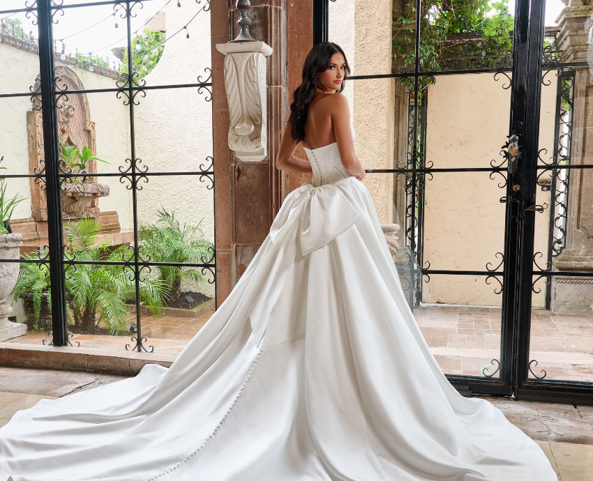 Ballgown Wedding Dress: Satin Style from rachel allan 