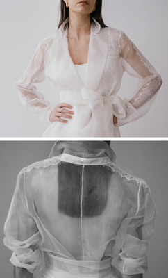 RAYA - Silk organza blazer.