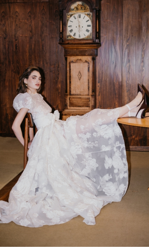 Florals and sheer layers, styled with ease Florals and sheer layers, styled with ease