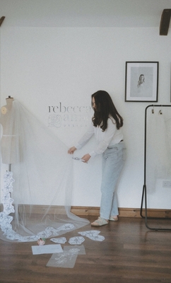 Rebecca Anne works with brides from across the globe on bespoke projects