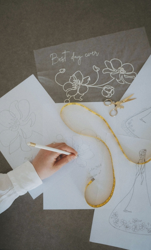  Every veil is produced to order in Rebecca Anne's studio, allowing complete control over quality and craftsmanship
