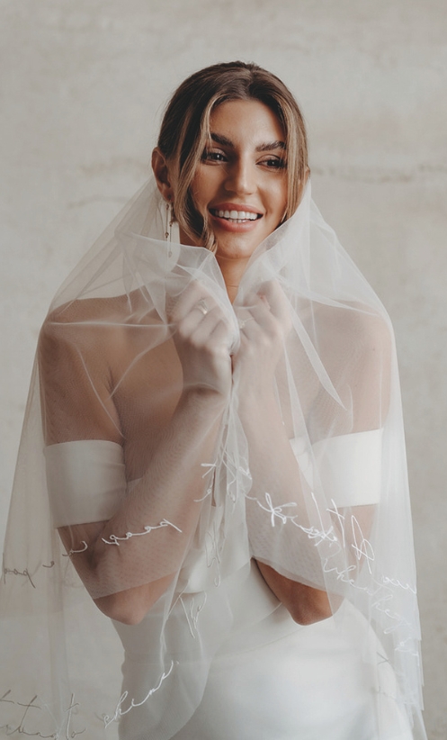 “A veil has the ability to completely change the feeling of a bridal look.