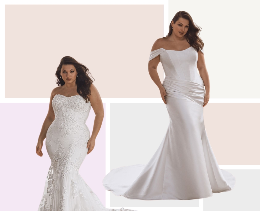 Bridal Collective's Portrait collection Left: TATIANA. Right: Tova Bridal Collective's Portrait collection Left: TATIANA. Right: Tova