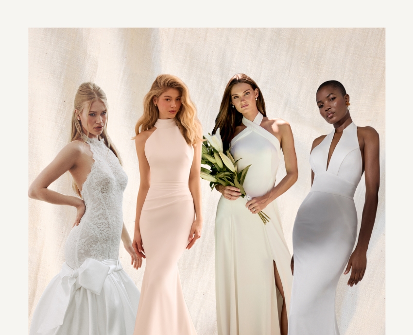 Style Notes: Halter Neck Wedding Dresses